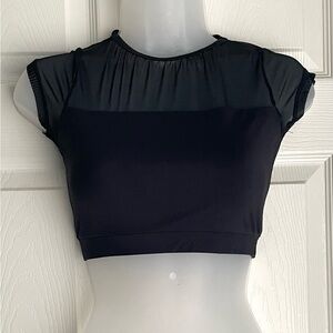 Baltogs Dancewear Athletic Mesh Sports Top Black